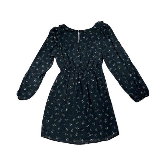 020 American Eagle Outfitters Black and Purple Floral Midi Dress S Womens - Picture 3 of 4